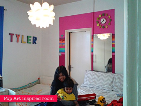 Pop Art Letters - Toddler Room Makeover