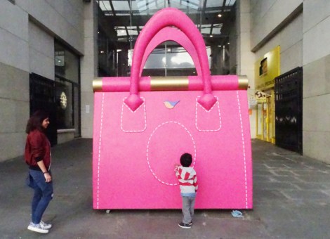 Intu Uxbridge Giant Pink Bag