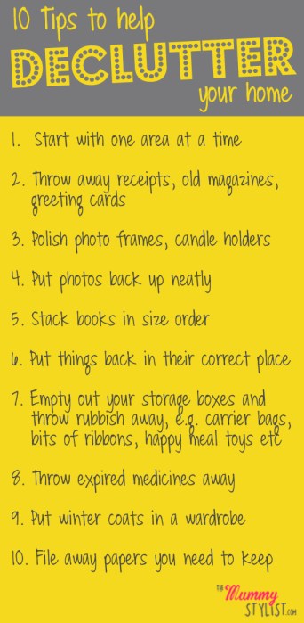 10 Tips to Help Declutter Your Home