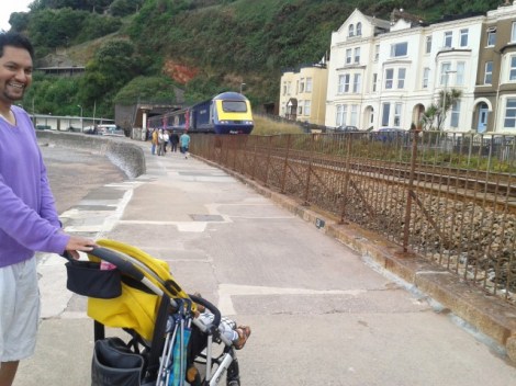 Dawlish Train Tracks Railway Line