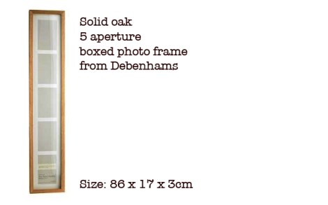 debenhams 5-photo multi aperture frame - bus blind