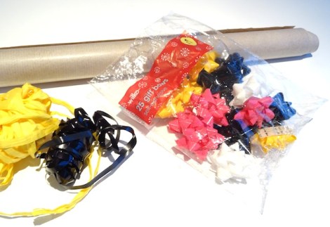 Brown Paper - Wrapping Paper - Wilkos - Poundland - Pink - Yellow - Black - White