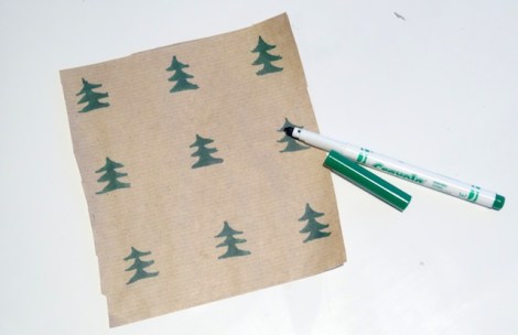 Homemade Christmas Brown Paper