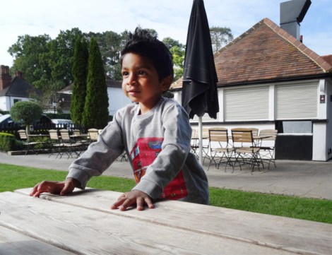 Monsoon Boys London Bus Jumper