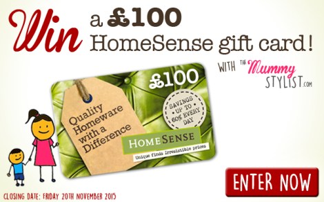 Win a £100 HomeSense Gift Card Competition November 2015