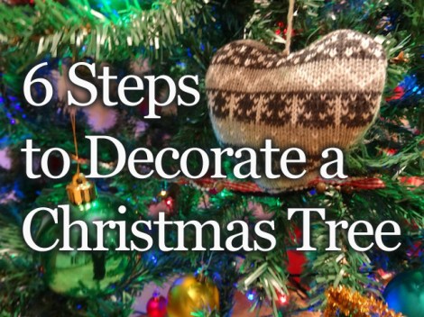 6 steps to decorate a christmas tree