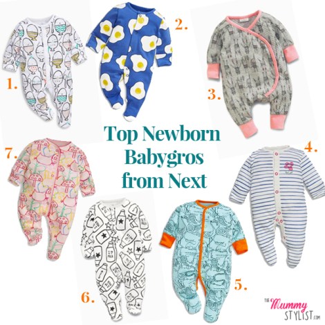 Top Newborn Babygros from Next SS16