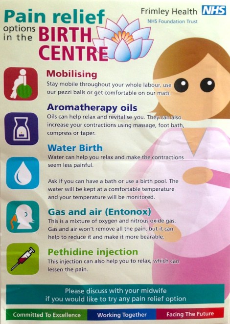 Wexham Park Hospital Pain Relief Options - Birthing Centre