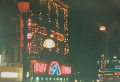 Christmas Lights at Piccadilly Circus, 1990s