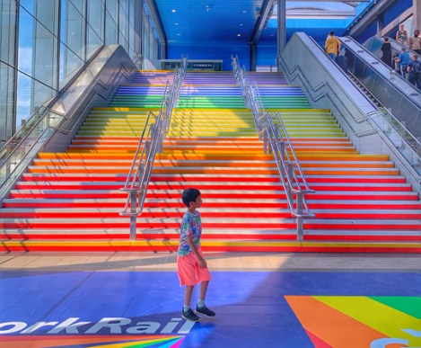 8_Reading_Train_Station_Berkshire_Pride_Rainbow_Stairs