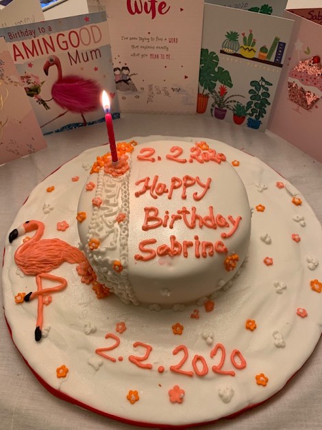 Flamingo Birthday Cake