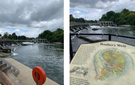 Boulter's Weir, Ray Mill Island, Taplow, Maidenhead, Berkshire