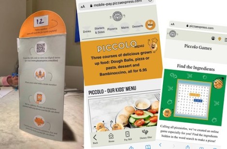 Pizza Express - Social Distancing - Pandemic - Digital Menu