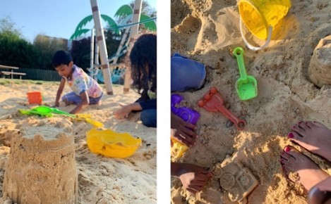 Riverside Gardens Sandpit Playground, Maidenhead, Berkshire