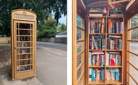 Slough to Eton Walk, Berkshire - Gold Phone Box Book Share