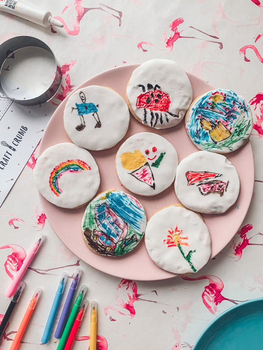 Photo of decorated biscuits