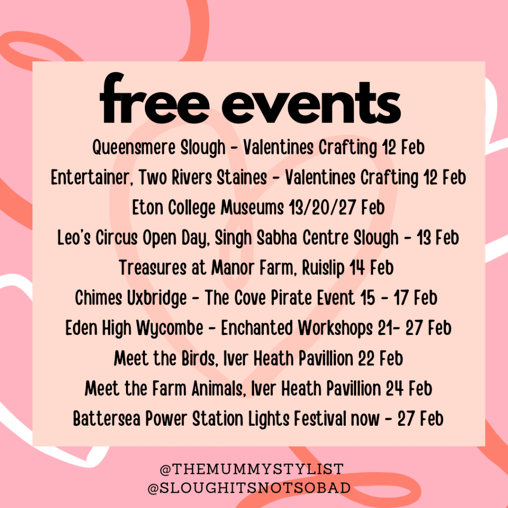 Free February half term events 2020 Slough Berkshire 