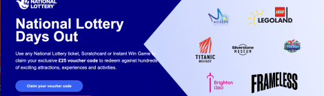 National Lottery Days Out - Free £25 voucher